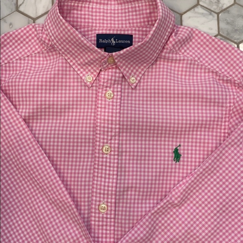 Boys Ralph Lauren gingham button down - Picture 2 of 2